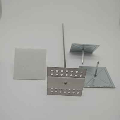 Buy ISO9001 Perforated Base Insulation Hangers Self Stick Pin To Stick Plastic To HVAC System Parts online manufacture