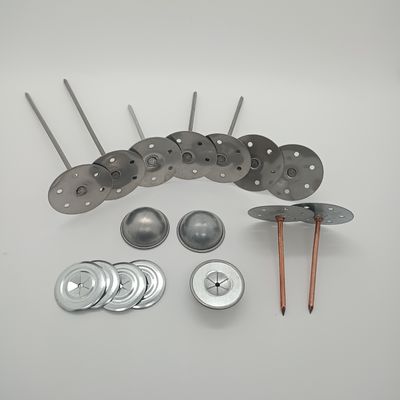 Smooth Shank Galvanized Metal Steel Self Adhesive Insulation Pins HVAC For Air Conditioning & Ship
