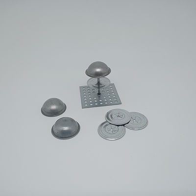 Perforated Base Insulation Hanger Zinc Finish Self Stick Pin To Stick Plastic To Metal