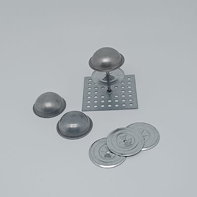 50 X 50mm Base 12GA Peel Press Perforated Base Insulation Pins Stuck Up Insulation Stick Pins