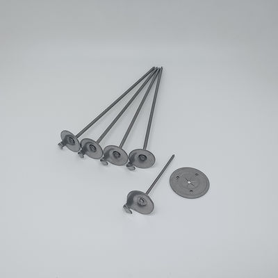 Steel Cap Nail Smooth Shank Type With Checkered Head Style Welding Duct Liner Cup Insulation Pin