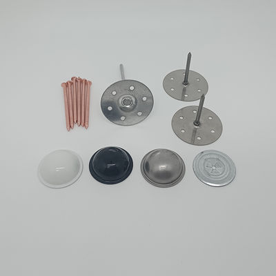 Flat Head Steel Self Insulation Stick Pin Adhesive Rockwool Fixing Pin 25*25mm 35*35mm