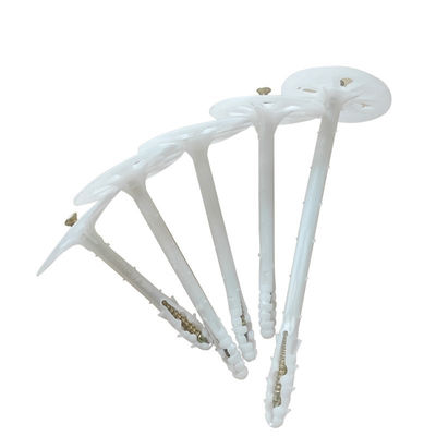 62-220mm Plastic Wall Insulation Anchors HDPE Anti Falling Off For Exterior Wall